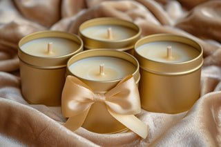 Thank You Custom Candle Tin Favors | Personalized Shower Favors | Bulk Wedding Favors for Guests